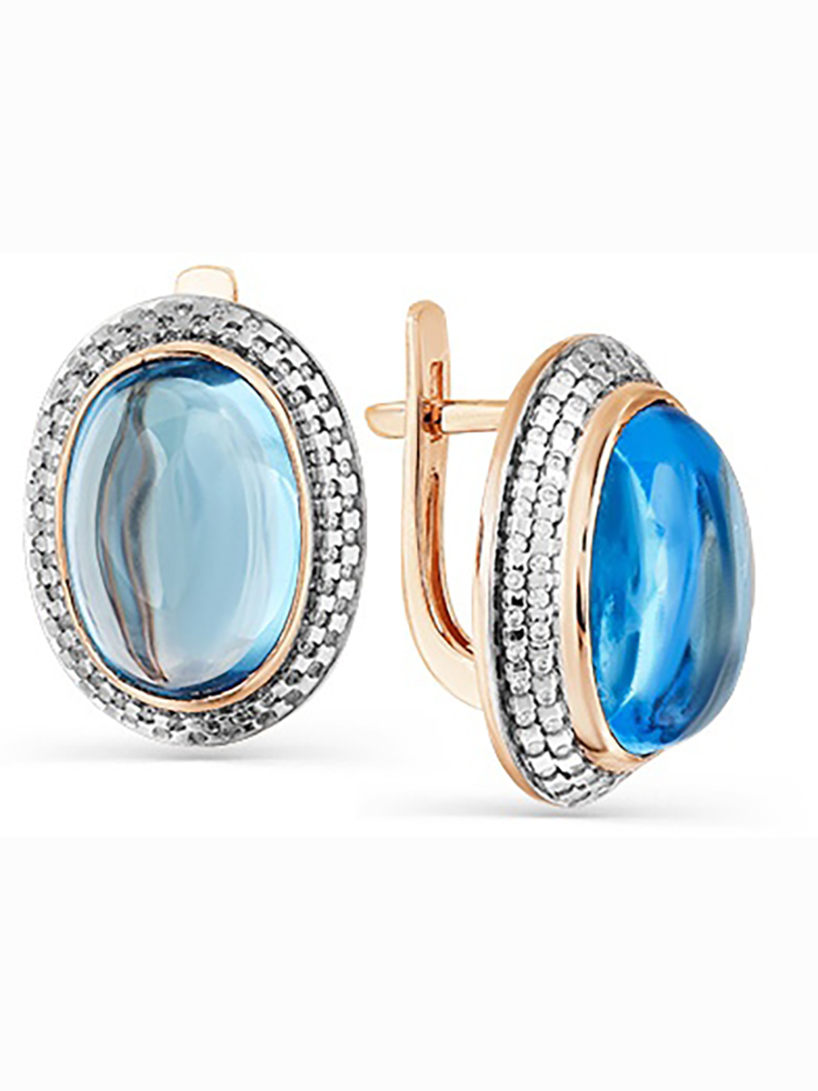 

Серьги из красного золота с топазами и фианитами Master Brilliant 02-2-841-1301-011, 02-2-841-1301-011