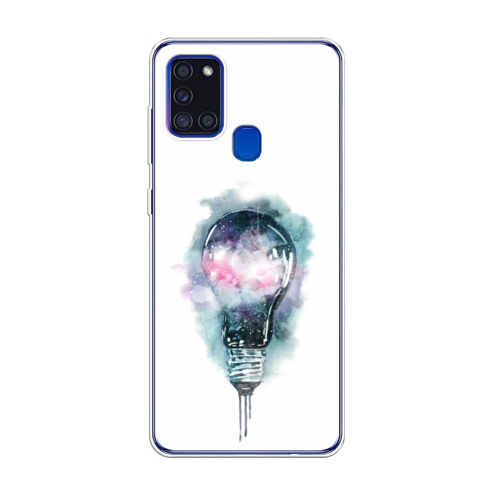 

Чехол на Samsung Galaxy A21s "Волшебная лампа", Белый;серый, 2100250-4