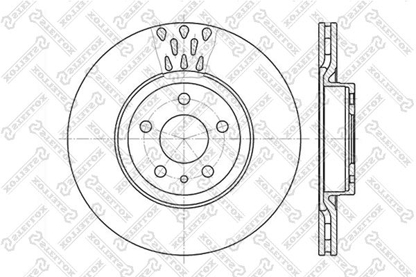 

6020-9925V-SX_диск тормозной передний! Alfa Romeo 156/164 2.0-3.2 97>