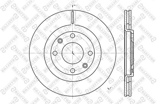 

6020-9915V-SX_диск тормозной передний! Citroen Xantia, Peugeot 405 1.8-2.0HDi 85>