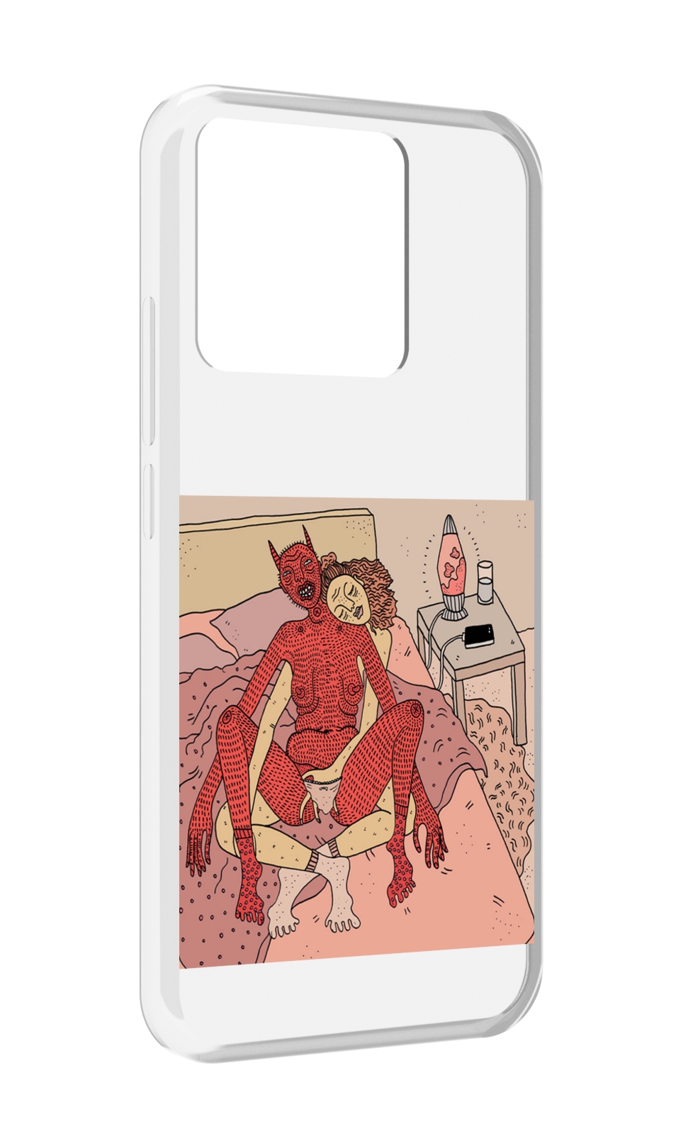 

Чехол MyPads Tocco для Xiaomi Redmi 10A девушка-без-кожи, Прозрачный, Tocco