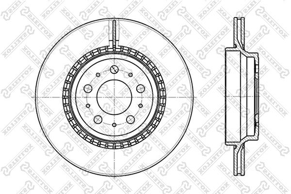 

6020-4852V-SX_диск тормозной задний! Volvo XC90 2.5T/D5/T6 02>