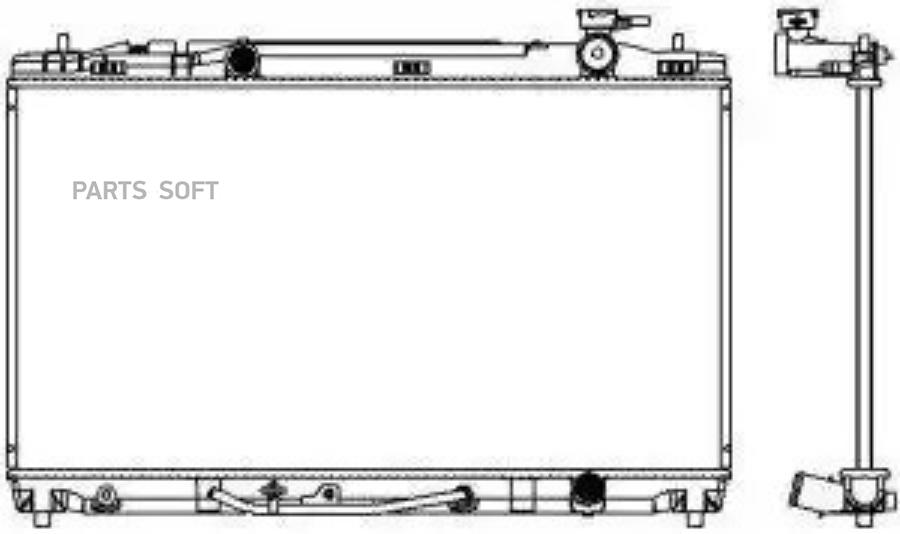 Радиатор Toyota Camry 2.4 A/T 06-11 Sakura 34618506