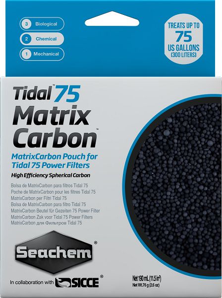 фото Уголь seachem matrix carbon для рюкзачного фильтра seachem tidal 75