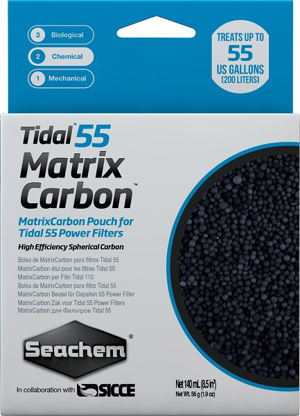 фото Уголь seachem matrix carbon для рюкзачного фильтра seachem tidal 55