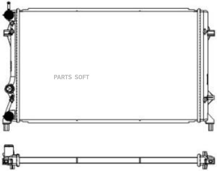 

Радиатор Vw Beetle/Jetta 1.6-2.5 10- Sakura 34711003