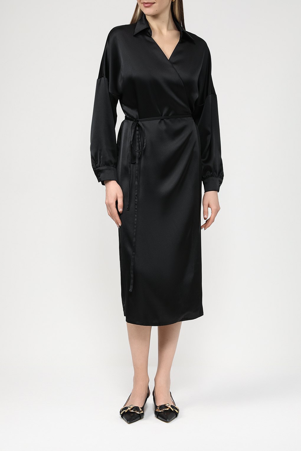 

Платье женское Belucci BL23125411 черное 3XL, Черный, BL23125411