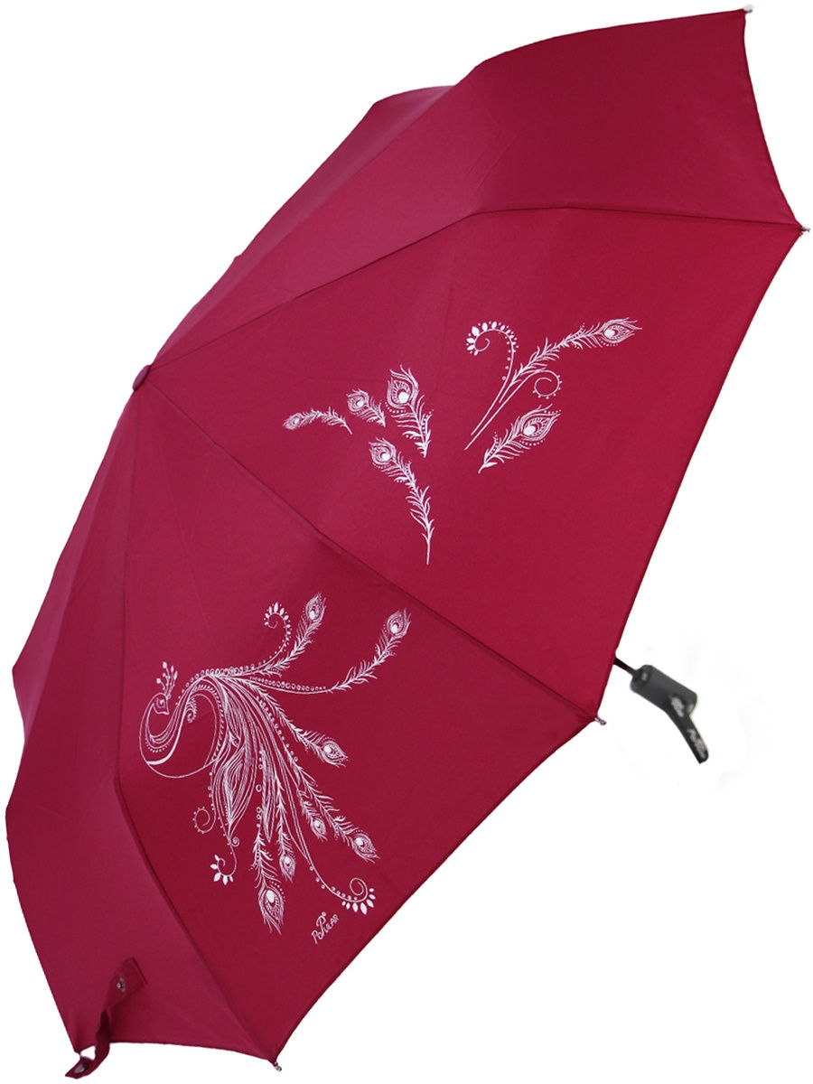 

Зонт женский Popular Umbrella 2602-25 бордовый, 2602-25