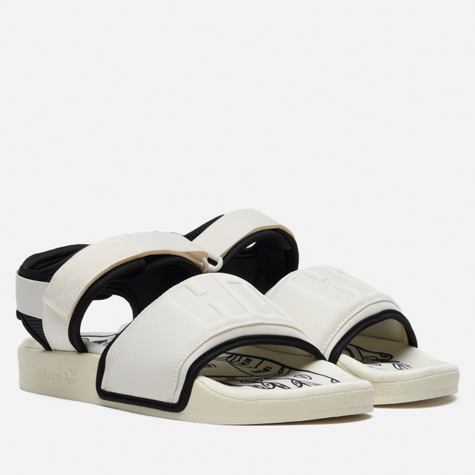 

Сандалии adidas Originals x Pharrell Williams Adilette 2.0 белый, размер 47 EU, x Pharrell Williams Adilette 2.0