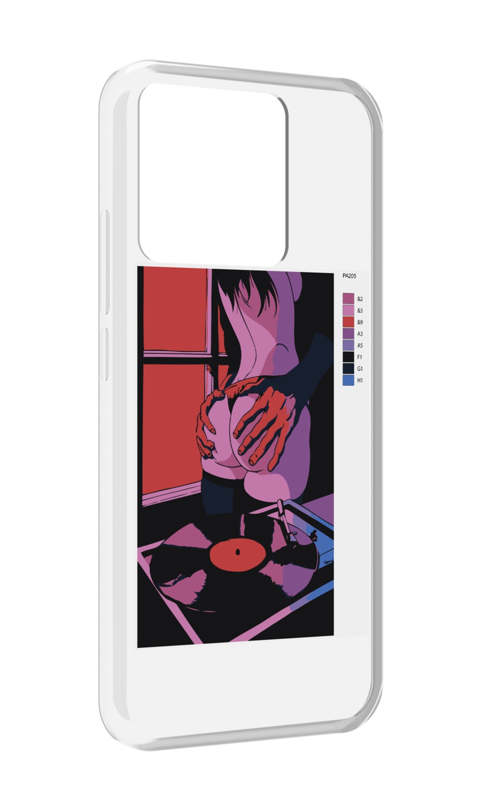 

Чехол MyPads Tocco для Xiaomi Redmi 10A девушка красивая сзади женский, Прозрачный, Tocco