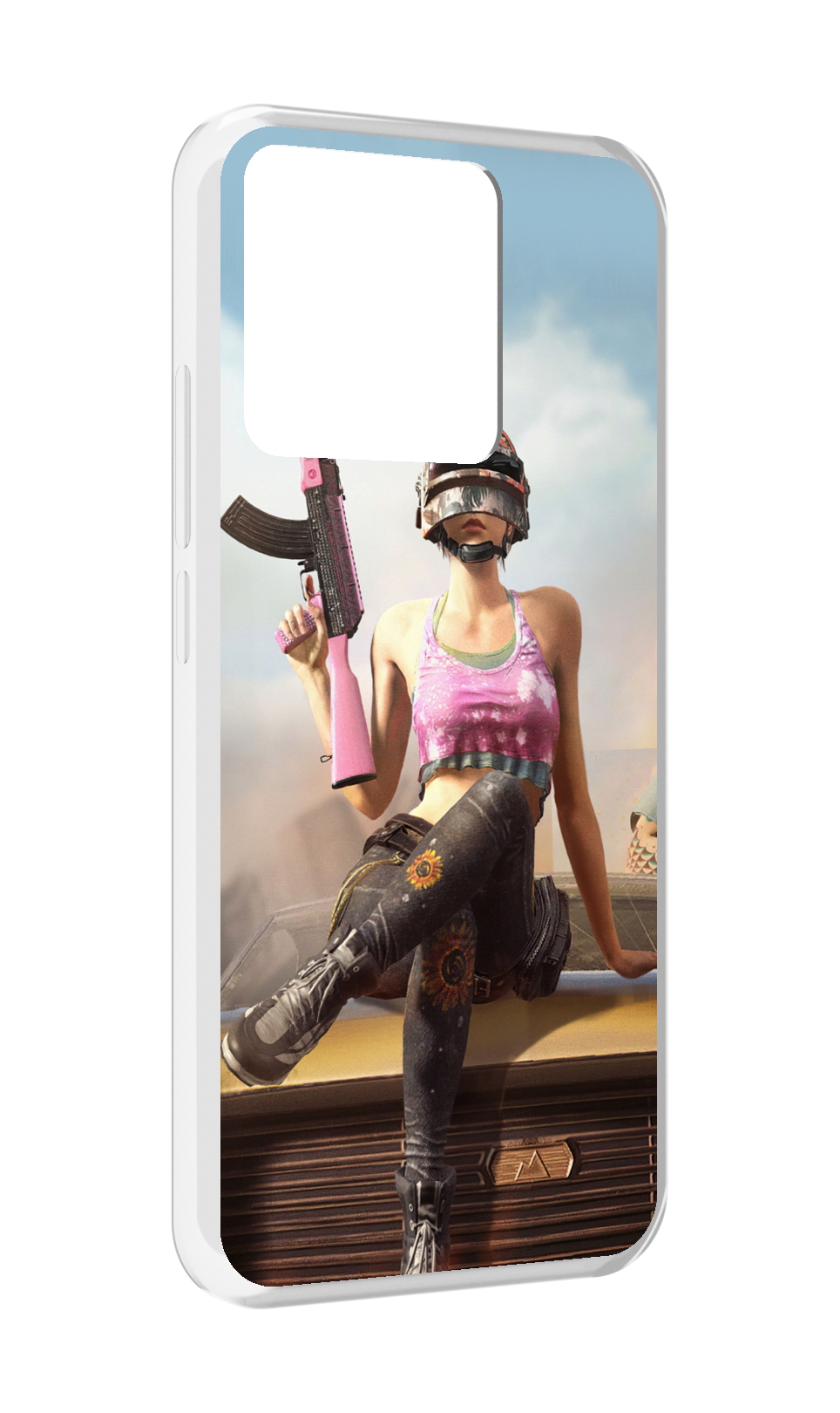 Чехол MyPads Tocco для Xiaomi Redmi 10A девушка из PUBG