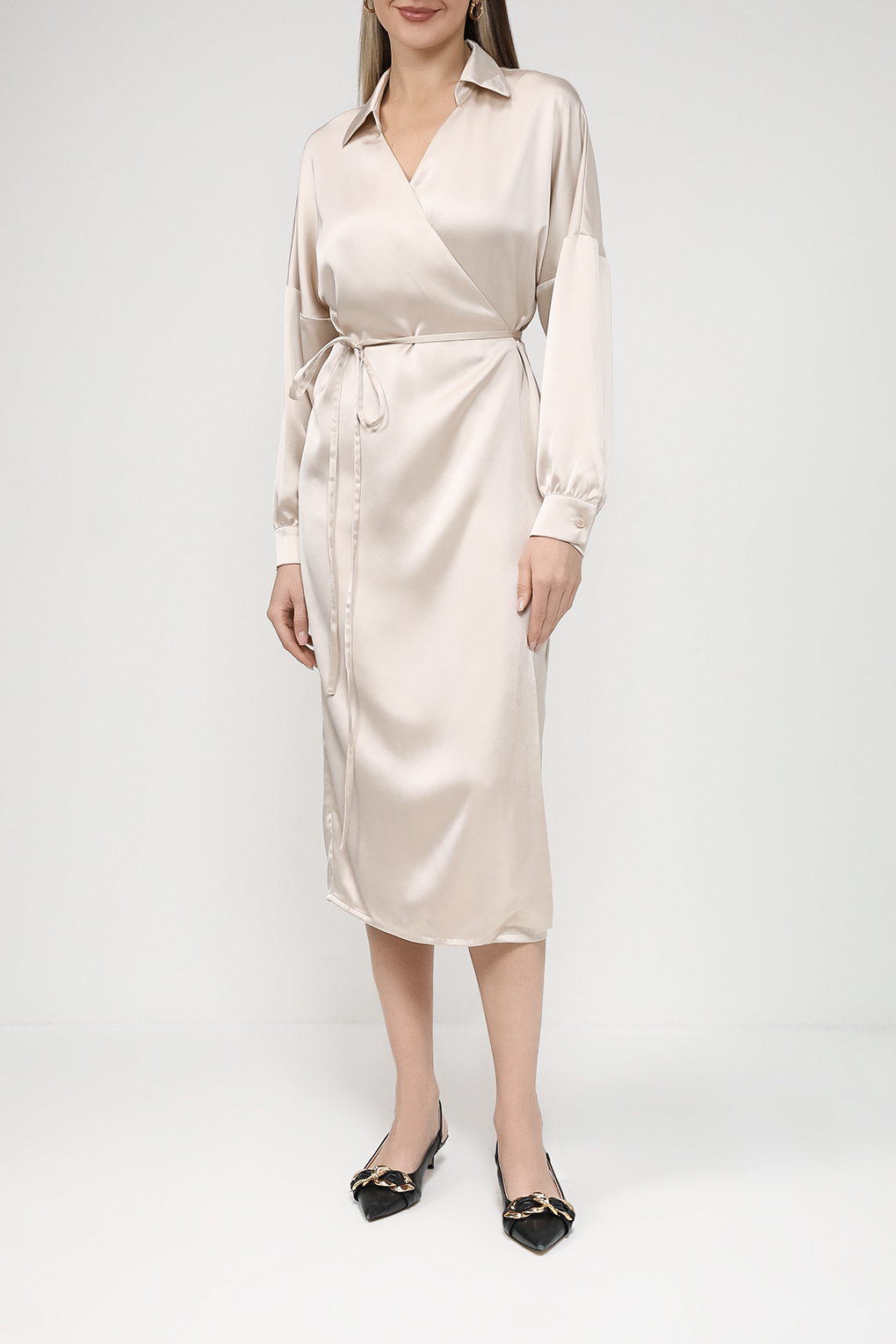 

Платье женское Belucci BL23125411 бежевое XS, Бежевый, BL23125411
