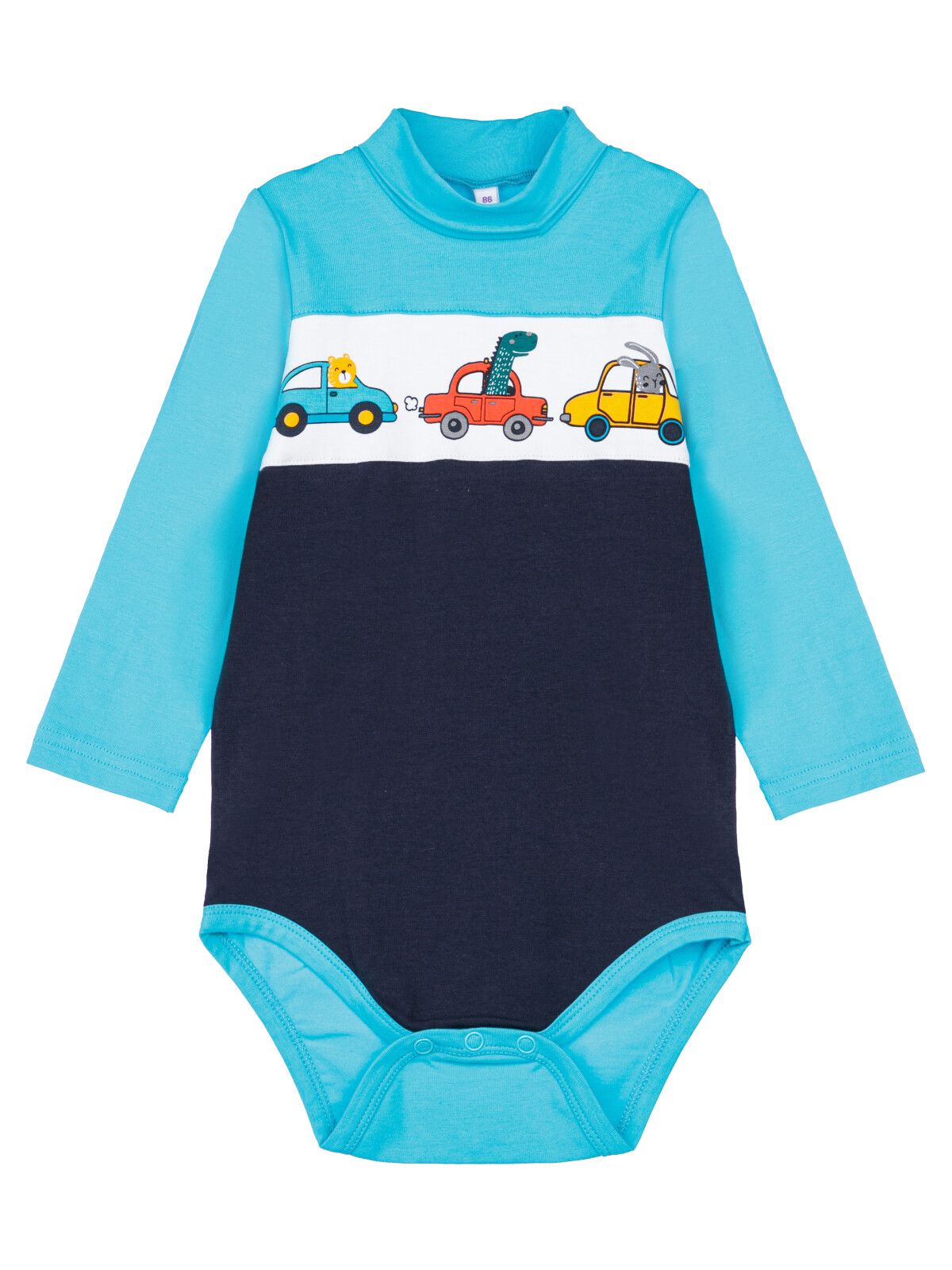 

Боди-водолазка детская трикотажная для мальчиков PlayToday, цветной, 86, Разноцветный, 32319011