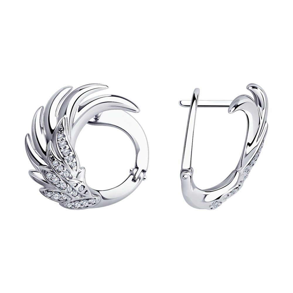

Серьги из серебра SOKOLOV 94025088, фианит, 94025088