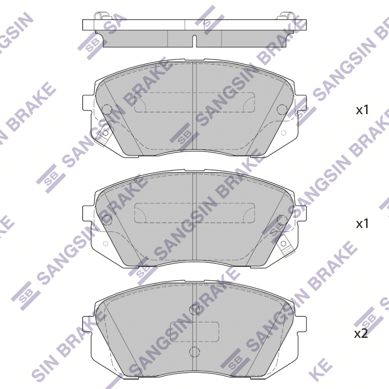 фото Колодки тормозные sangsin brake sp1683