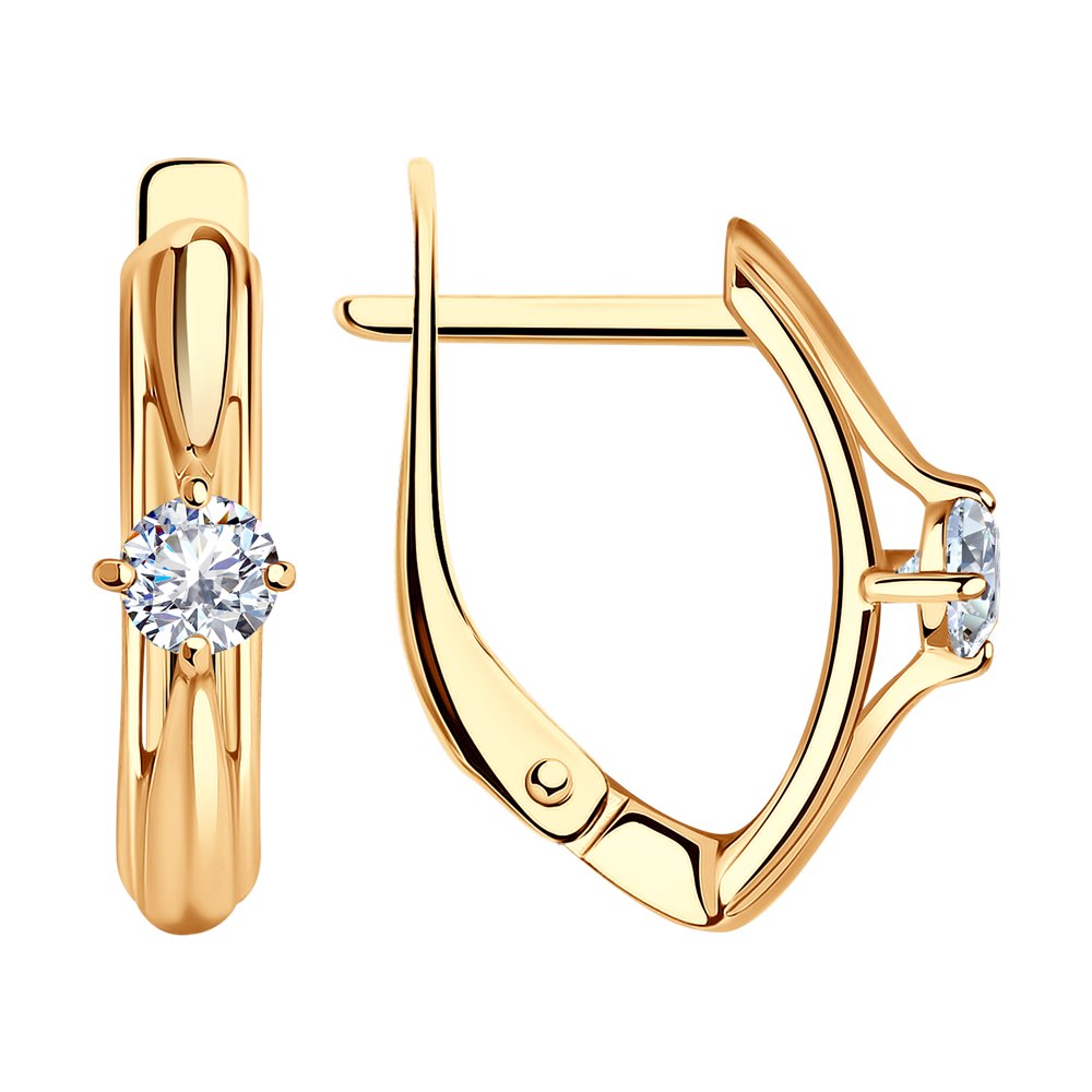 

Серьги из серебра с фианитом Diamant 93-120-01381-1, 93-120-01381-1