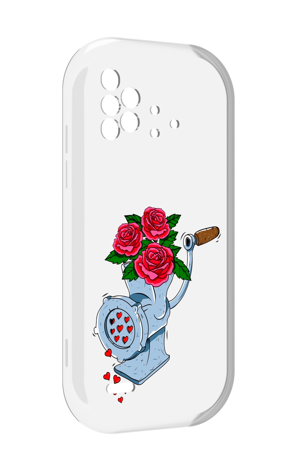 

Чехол MyPads Цветочные сердца для UMIDIGI Bison X10 / X10 Pro, Прозрачный, Tocco