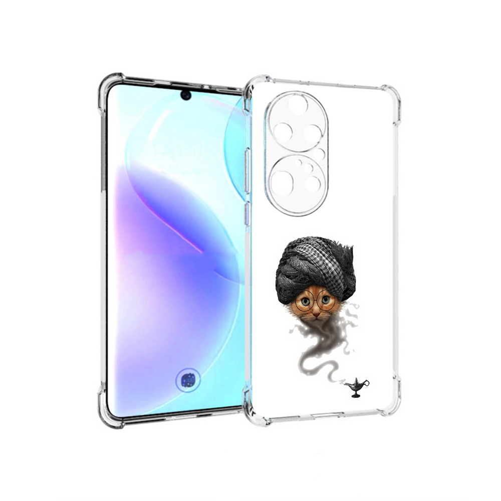

Чехол MyPads Tocco для Huawei P50 Pro кот джин, Прозрачный, Tocco