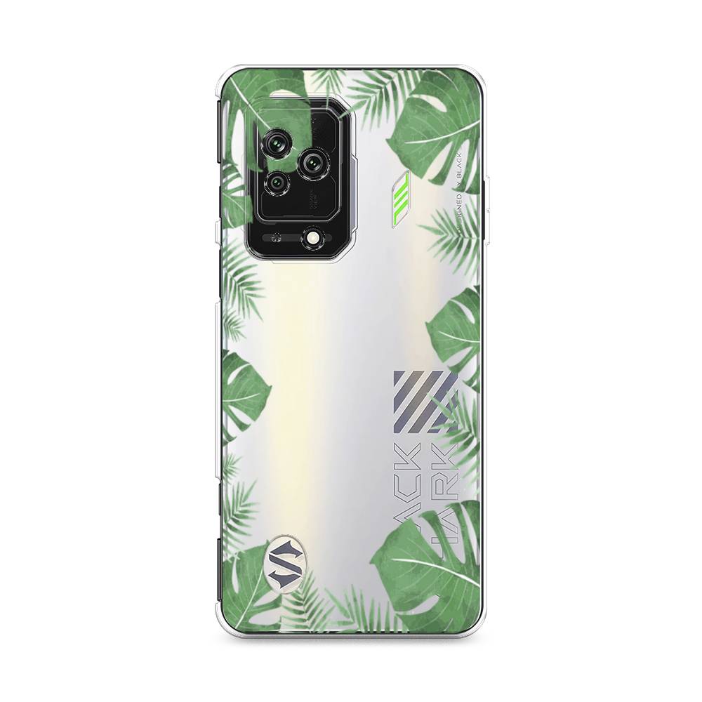 

Чехол Awog на Xiaomi Black Shark 5 "Листья папоротника рамка", Разноцветный, 314050-8