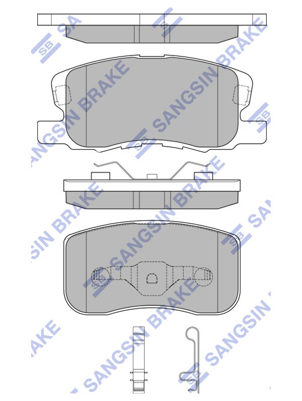 

Колодки передние MITSUBISHI COLT 04-12 SP1680