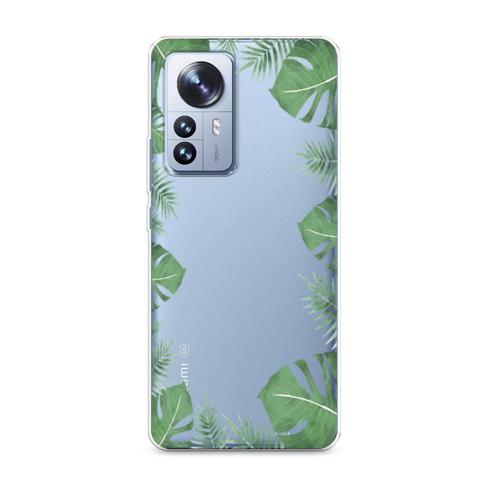 

Чехол Awog на Xiaomi 12 Pro "Листья папоротника рамка", Разноцветный, 314450-8