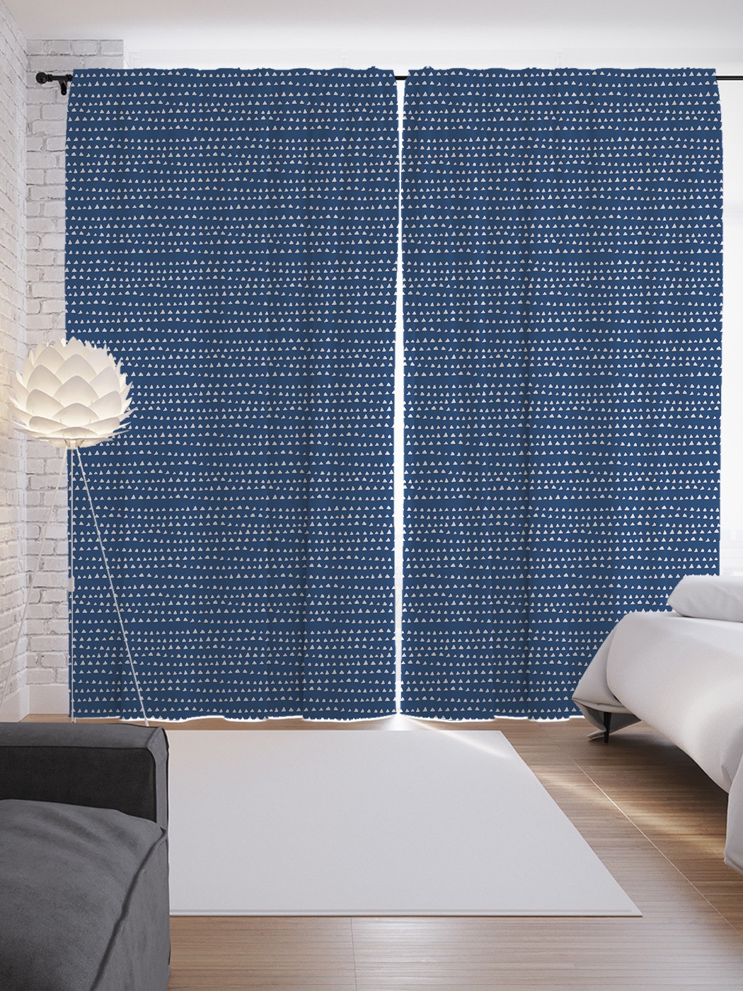 

Шторы JoyArty с фотопечатью "Неправильные треугольники" из сатена, 290х265 см, Неправильные треугольники