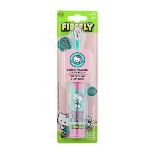 фото Детская зубная электрическая щетка firefly hello kitty hk-6.5, вибрационная 6+