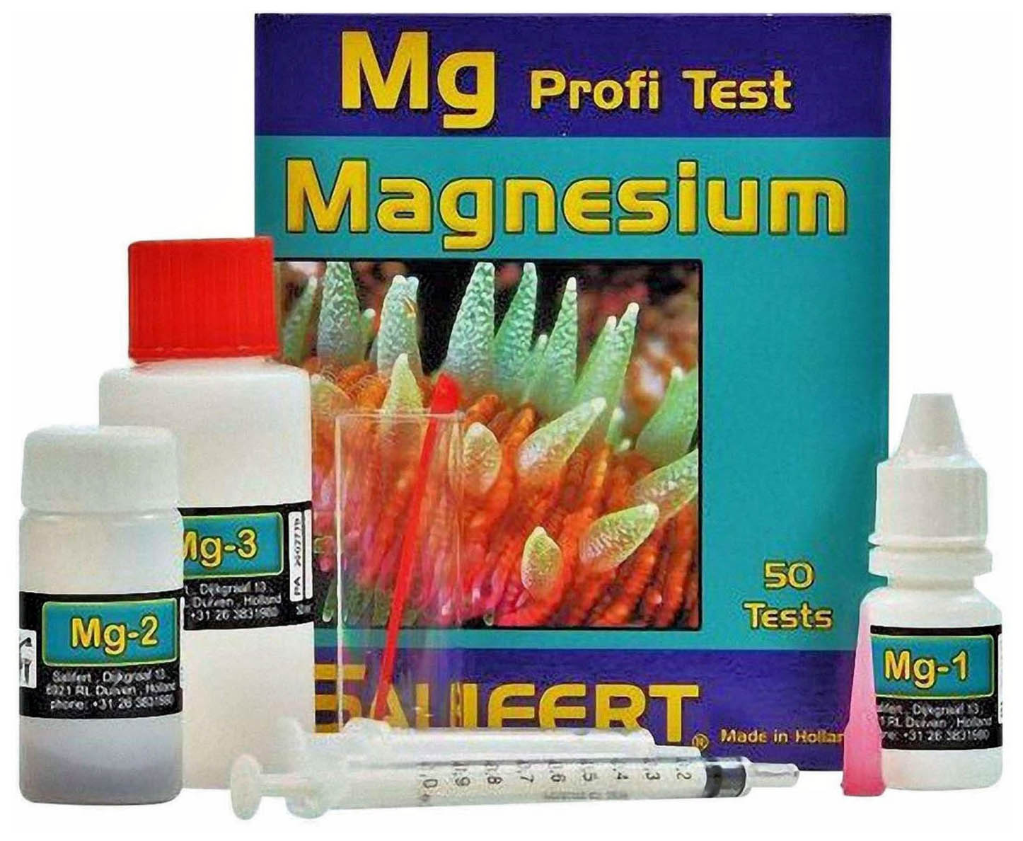 Тест для воды на магний Salifert, Magnesium Profi-Test, 50 измерений