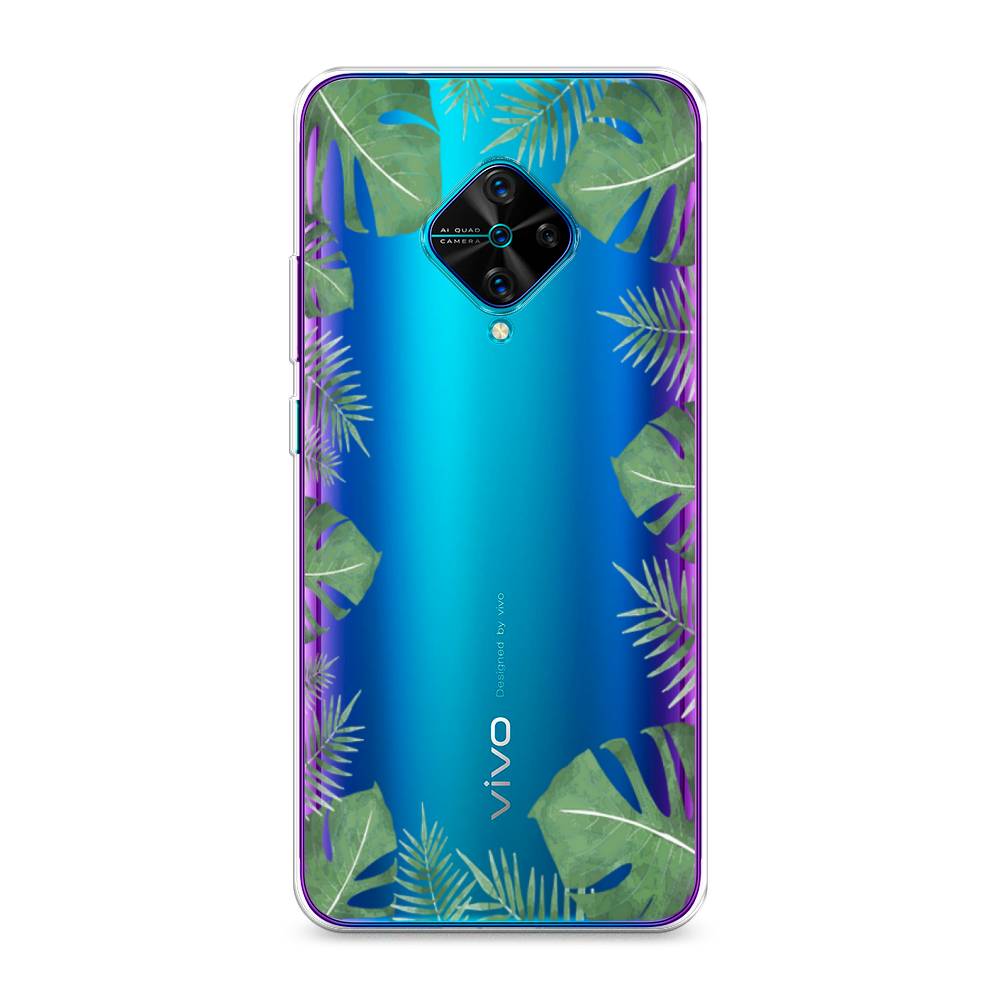 

Чехол Awog на Vivo Y9s "Листья папоротника рамка", Разноцветный, 262450-8