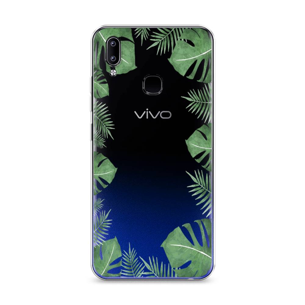 

Чехол Awog на Vivo Y93/Y93 lite "Листья папоротника рамка", Разноцветный, 262950-8