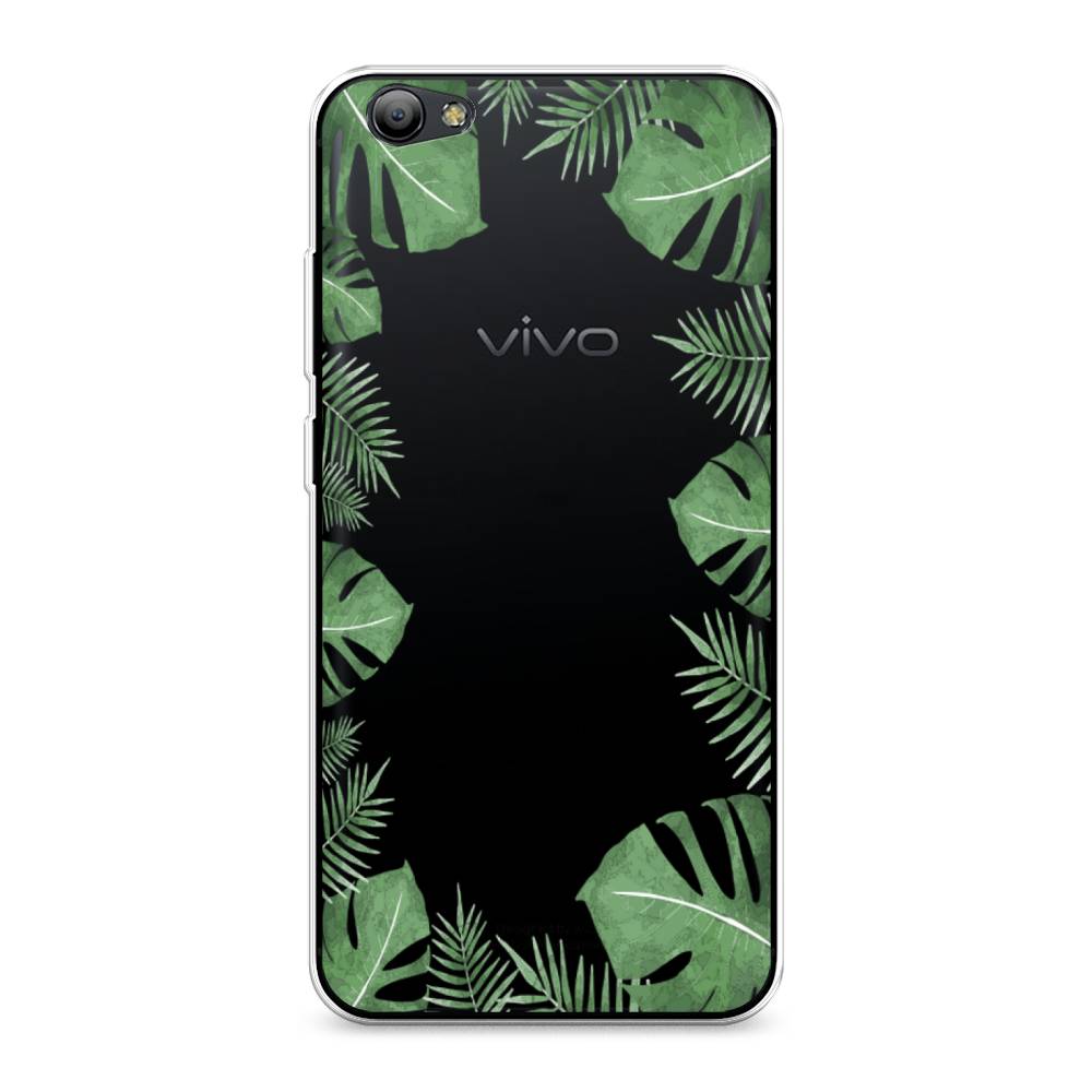 

Чехол Awog на Vivo Y65/Y66 "Листья папоротника рамка", Разноцветный, 260550-8