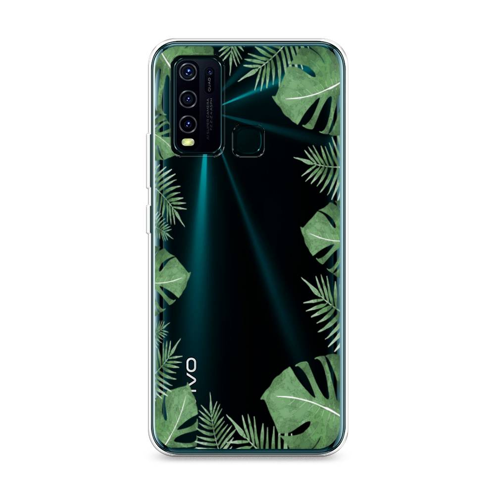 

Чехол Awog на Vivo Y30/Y50 "Листья папоротника рамка", Разноцветный, 262650-8