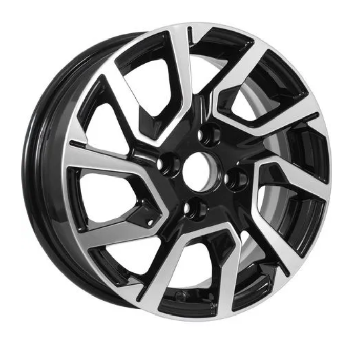 

Диск колесный KDW KD1420(КС1090-03) R14x5.5 4x100 ET40 CB60.1 Black_Front_Polished