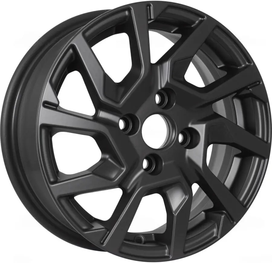 

Диск колесный KDW KD1420(КС1090-01) R14x5.5 4x100 ET40 CB54.1 Black_Front_Polished
