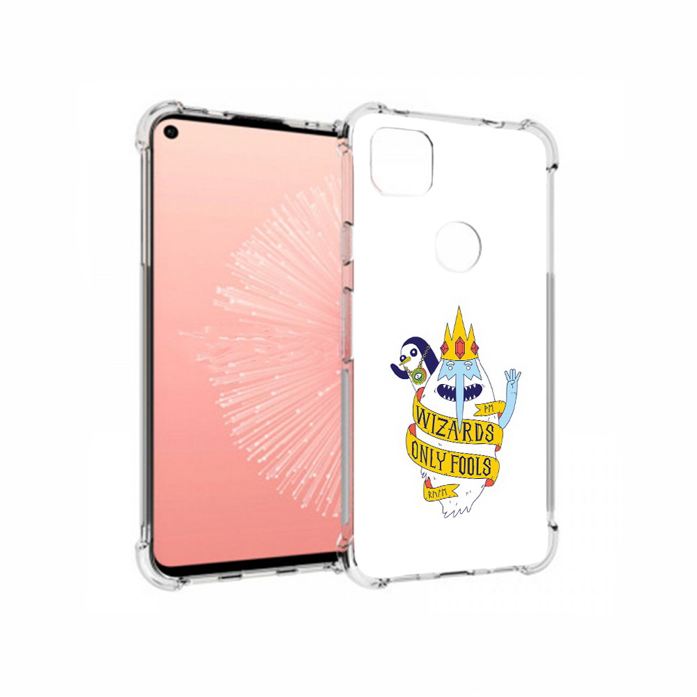 

Чехол MyPads Tocco для Google Pixel 4A время приключений снежный король, Прозрачный, Tocco