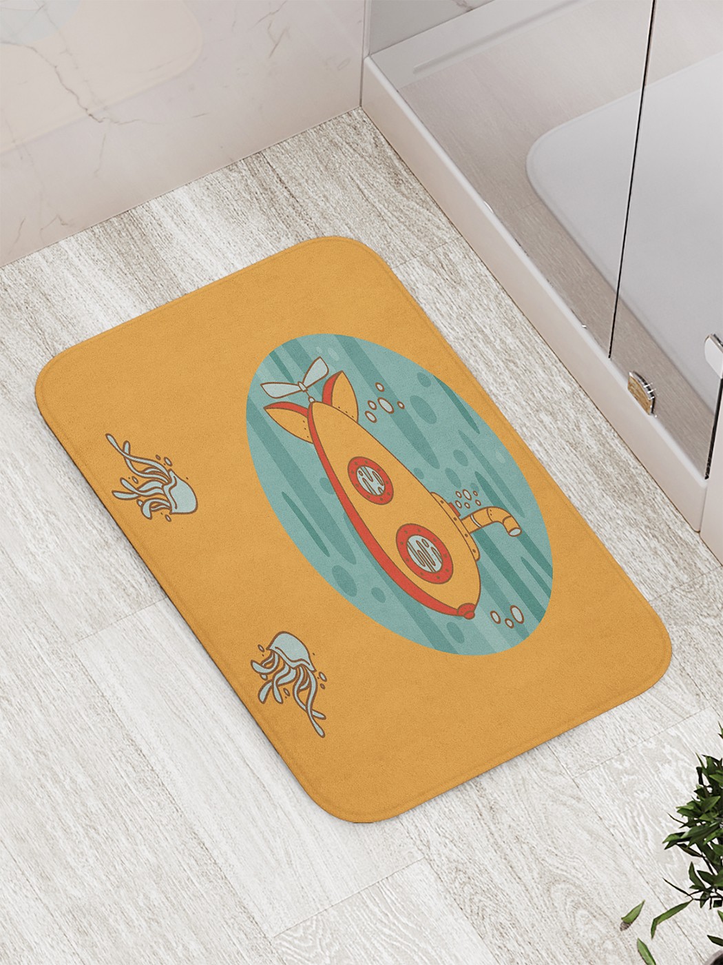 

Коврик противоскользящий для ванной, сауны, бассейна, 77х52 см bath_88162 JoyArty