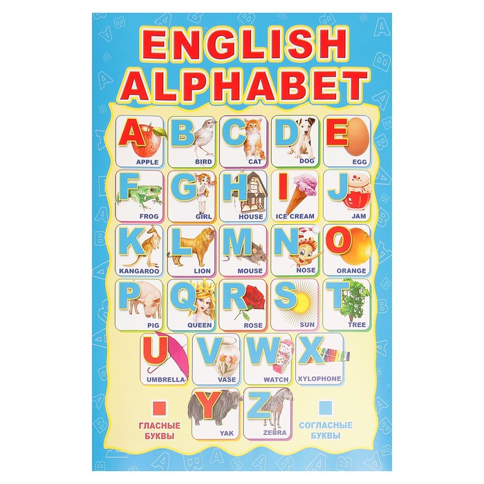 

Плакат Английский алфавит А4