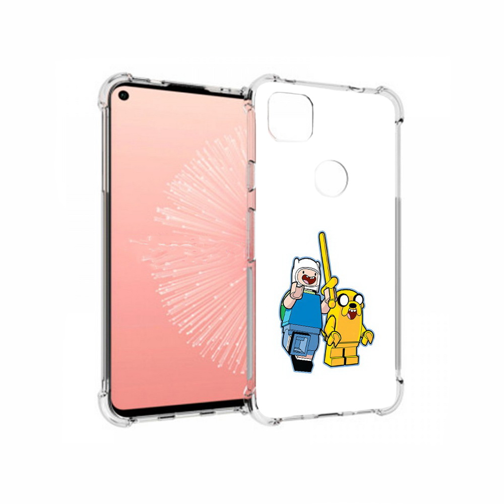 

Чехол MyPads Tocco для Google Pixel 4A время приключений лего, Прозрачный, Tocco