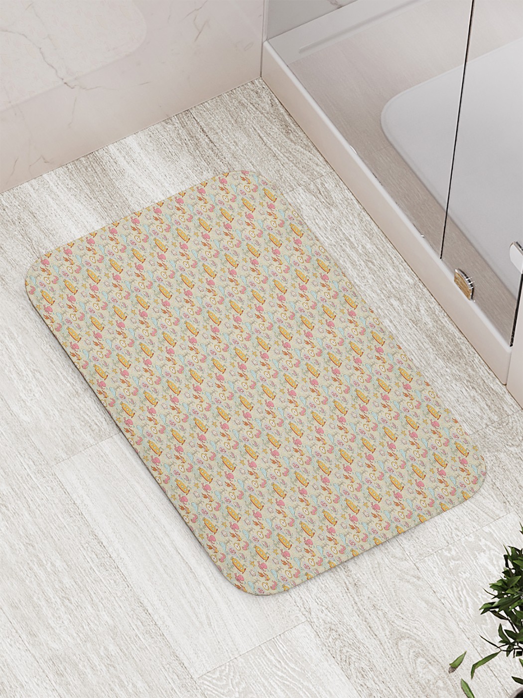 

Коврик противоскользящий для ванной, сауны, бассейна, 77х52 см bath_88145 JoyArty