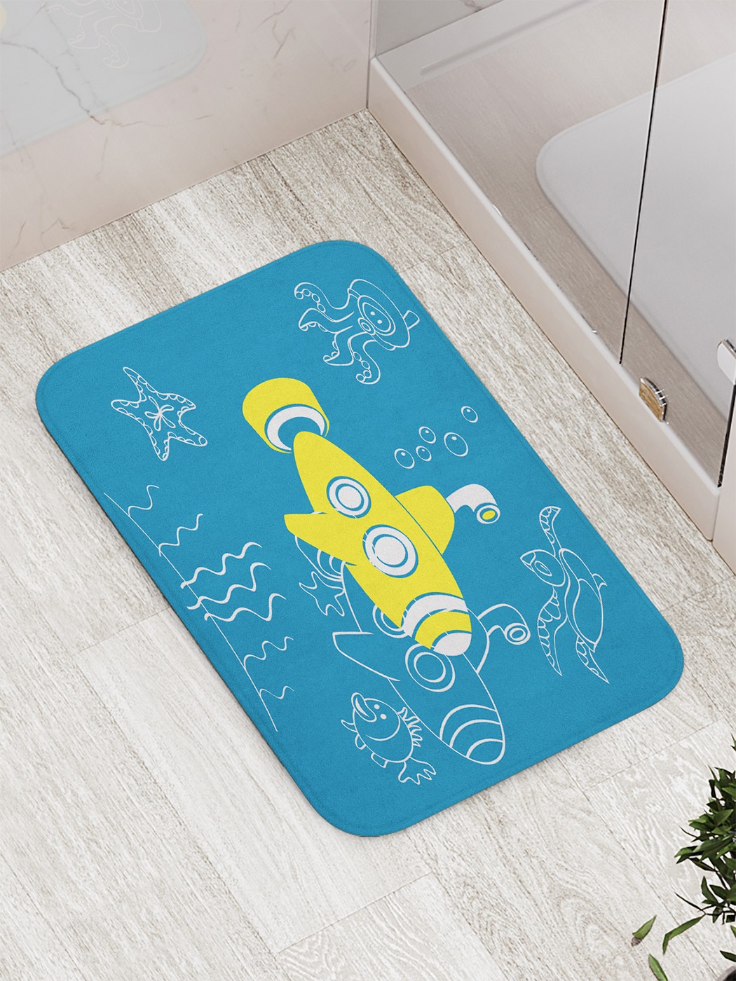 

Коврик противоскользящий для ванной, сауны, бассейна, 77х52 см bath_88142 JoyArty