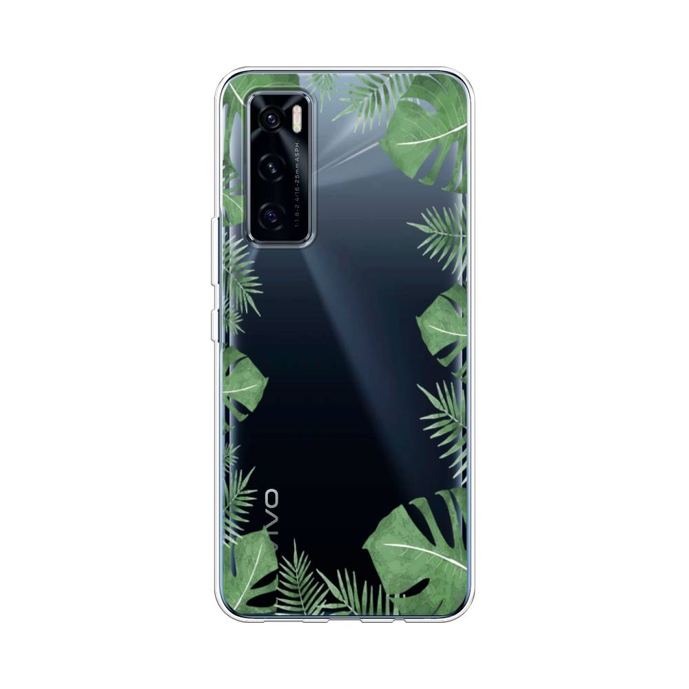 

Чехол Awog на Vivo V20 SE "Листья папоротника рамка", Разноцветный, 263550-8
