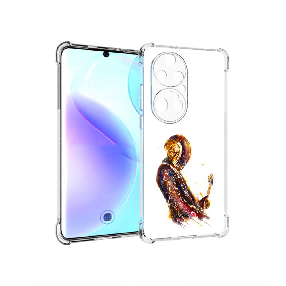 

Чехол MyPads Tocco для Huawei P50 Pro космо-музыкант, Прозрачный, Tocco