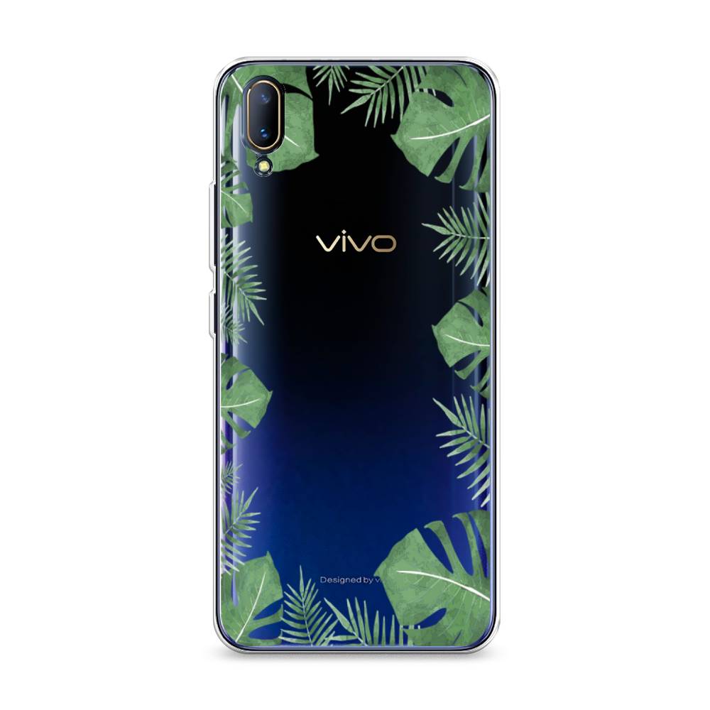 

Чехол Awog на Vivo V11/V11 Pro "Листья папоротника рамка", Разноцветный, 260850-8