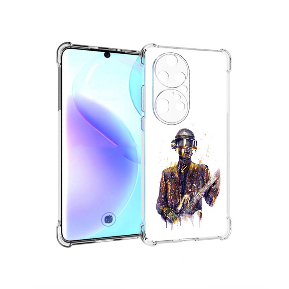 

Чехол MyPads Tocco для Huawei P50 Pro космо-гитарист, Прозрачный, Tocco