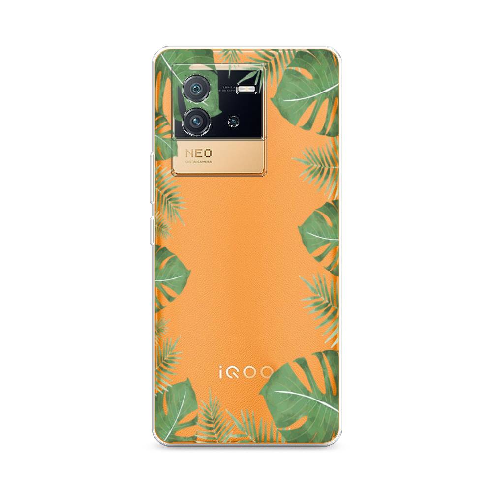 

Чехол Awog на Vivo iQOO Neo6 "Листья папоротника рамка", Разноцветный, 266850-8