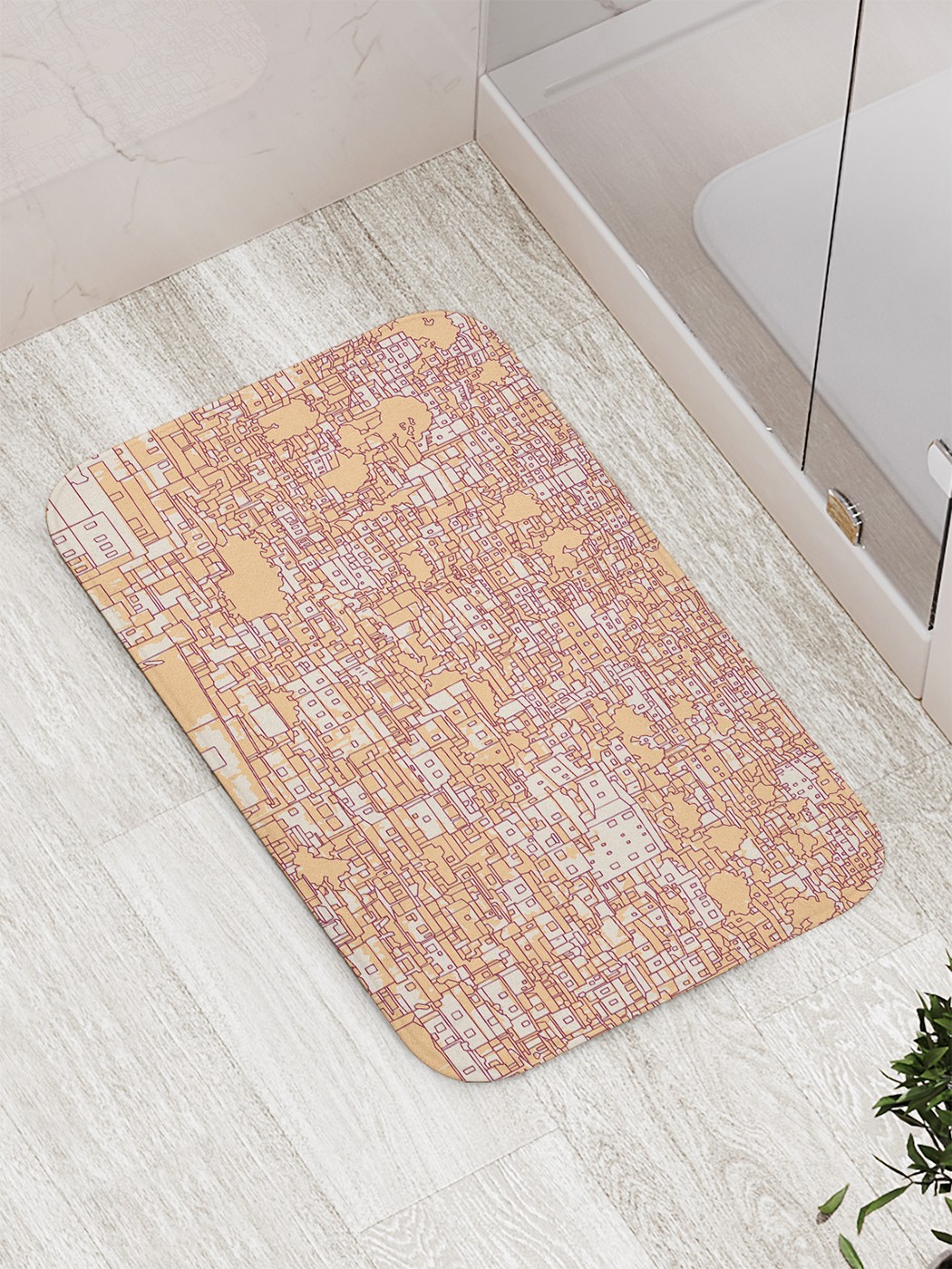 

Коврик противоскользящий для ванной, сауны, бассейна, 77х52 см bath_88064 JoyArty