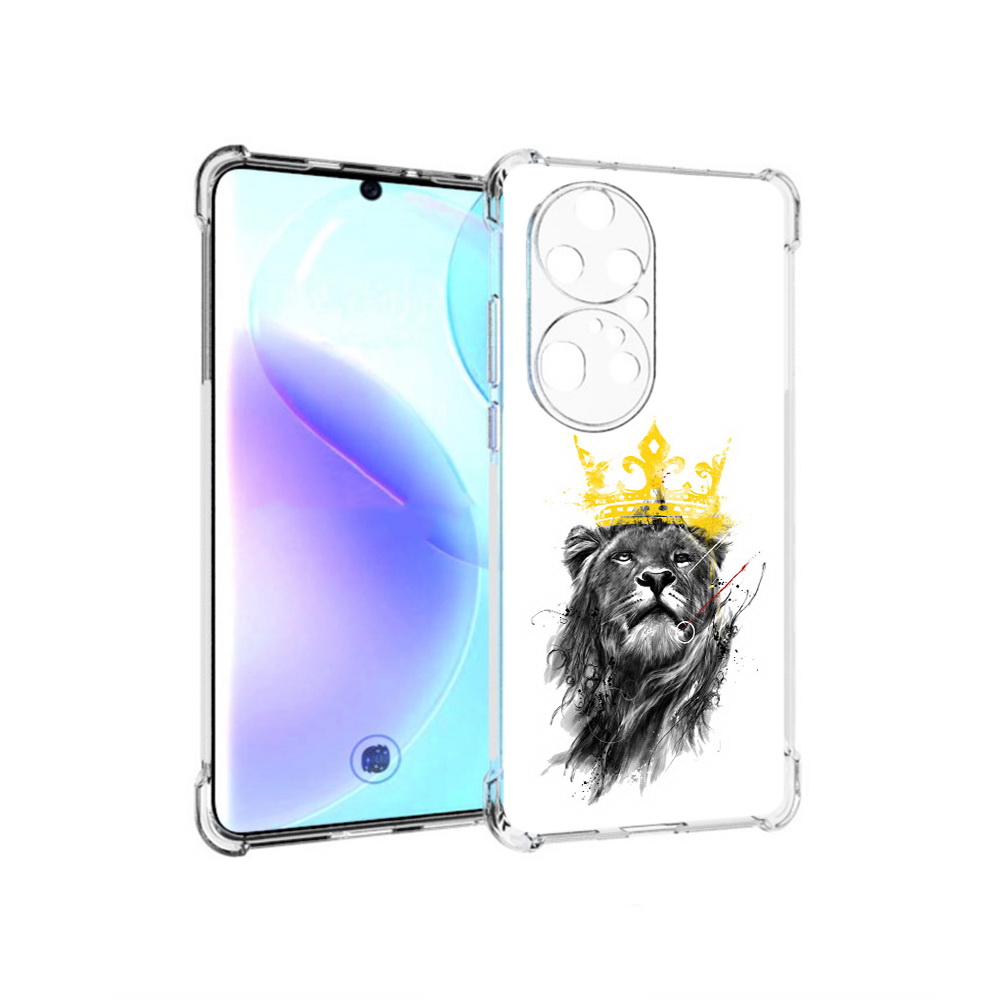 

Чехол MyPads Tocco для Huawei P50 Pro король-лев, Прозрачный, Tocco