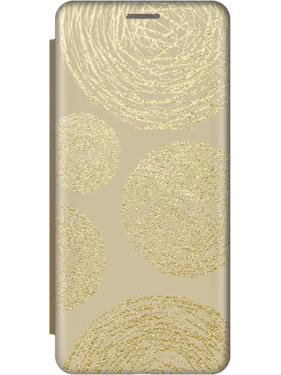 

Чехол-книжка на Apple iPhone 13 Pro Max с принтом "Золотые круги" золотой, Золотистый, 732247331