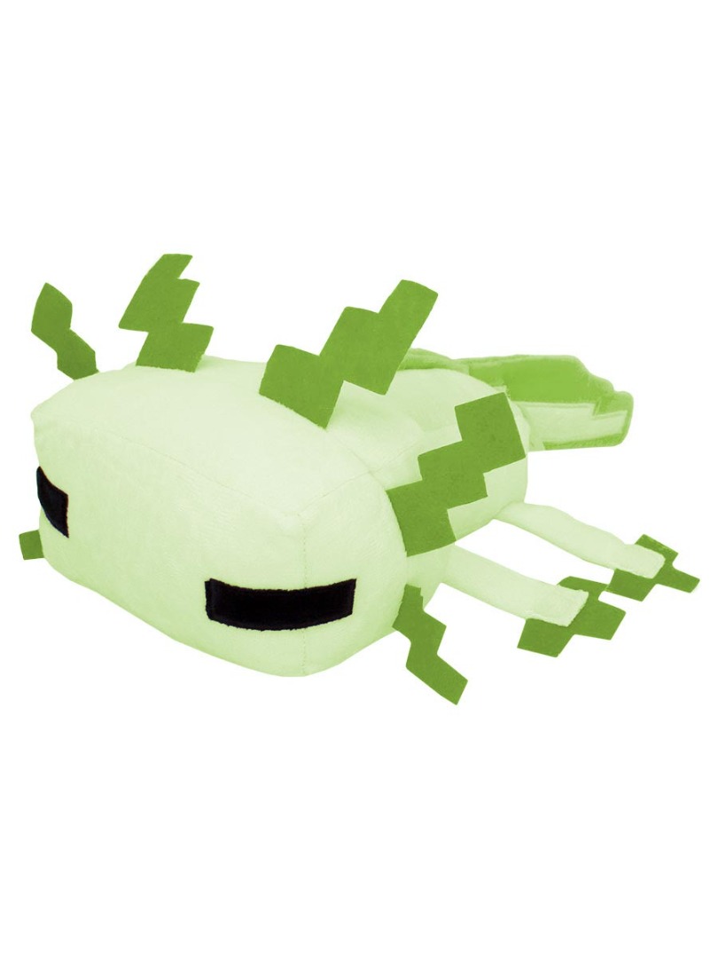 фото Мягкая игрушка &quot;пиксельный аксолотль&quot; minecraft pixel axolotl салатовый 34 см jinx