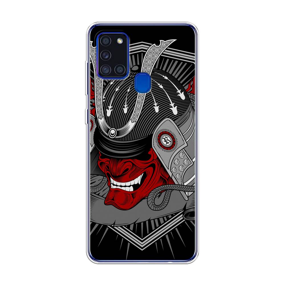 

Чехол на Samsung Galaxy A21s "Красная маска самурая", Белый;красный;черный, 2100250-4